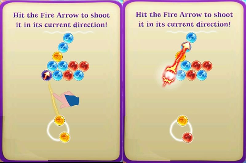 fire arrows levels on bubble witch saga 3