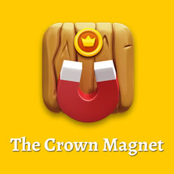 AlphaBetty Saga Crown magnet