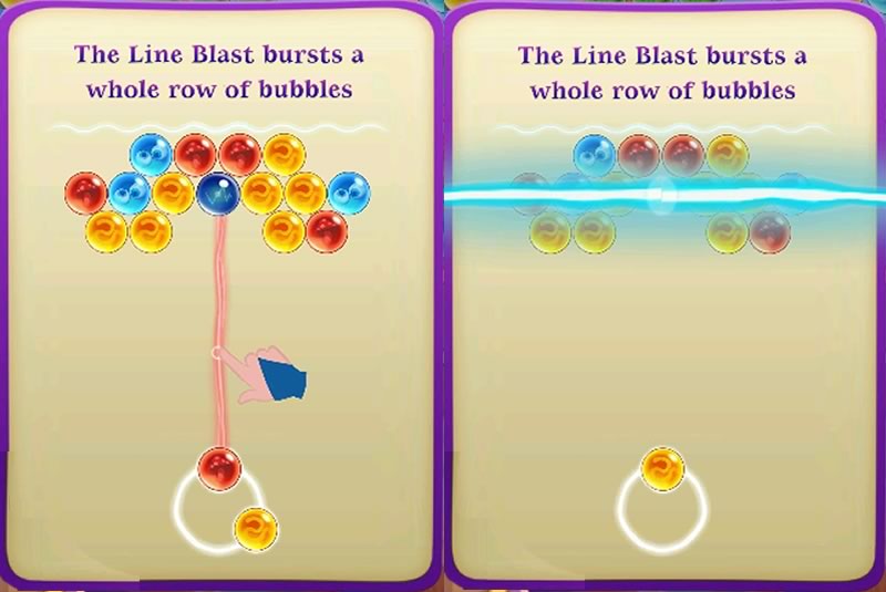 bubble witch saga 3 levels with line blast bubbles