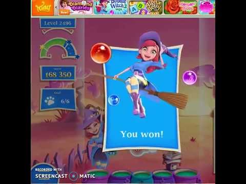 Bubble Witch 2 : Level 2496